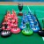 Subbuteo Andrew Table Soccer Set Olympiacos Bayer Leverkusen 6-2, 11/9/2002 Champions League game on WSB Professional bases